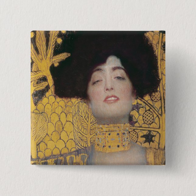 Gustav Klimt | Judith 15 Cm Square Badge (Front)