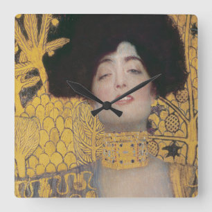 Gustav Klimt   Judith Square Wall Clock