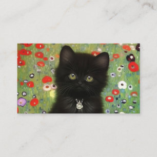 Gustav Klimt Kitten Enclosure Card