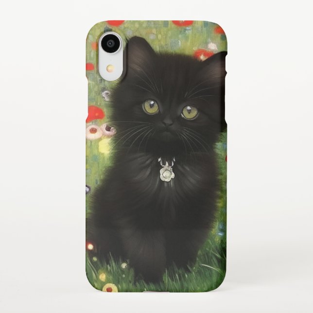 Gustav Klimt Kitten iPhone Case (Back)