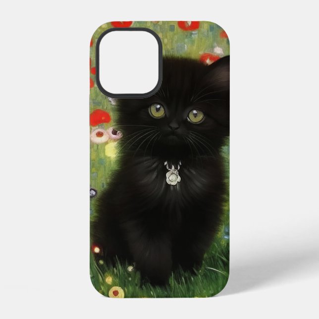 Gustav Klimt Kitten iPhone Case (Back)