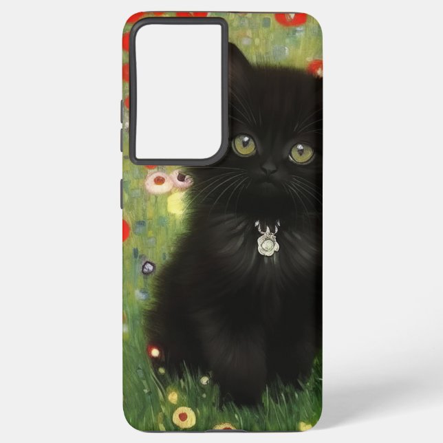 Gustav Klimt Kitten Samsung Galaxy S21 Ultra Case (Back)