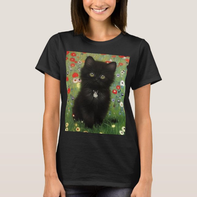 Gustav Klimt Kitten T-Shirt (Front)