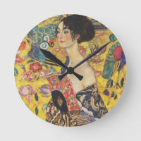 Gustav Klimt Lady With Fan Art Nouveau Painting