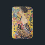 Gustav Klimt - Lady with Fan Bath Mat<br><div class="desc">Lady with Fan - Gustav Klimt,  Oil on Canvas,  1917-1918</div>