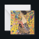 Gustav Klimt - Lady with Fan Card<br><div class="desc">Lady with Fan - Gustav Klimt,  Oil on Canvas,  1917-1918</div>