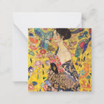 Gustav Klimt - Lady with Fan Card<br><div class="desc">Lady with Fan - Gustav Klimt,  Oil on Canvas,  1917-1918</div>