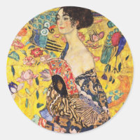 Gustav Klimt Lady With Fan
