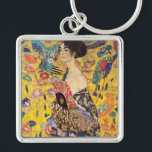 Gustav Klimt - Lady with Fan Key Ring<br><div class="desc">Lady with Fan - Gustav Klimt,  Oil on Canvas,  1917-1918</div>