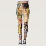 Gustav Klimt - Lady with Fan Leggings<br><div class="desc">Lady with Fan - Gustav Klimt,  Oil on Canvas,  1917-1918</div>