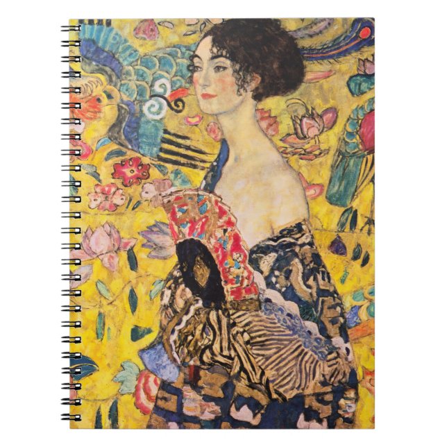 Gustav Klimt - Lady with Fan Notebook (Front)