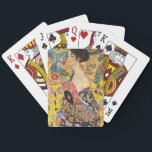 Gustav Klimt - Lady with Fan Playing Cards<br><div class="desc">Lady with Fan - Gustav Klimt,  Oil on Canvas,  1917-1918</div>