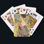 Gustav Klimt Lady With Fan Playing Cards<br><div class="desc">Gustav Klimt Lady With Fan</div>