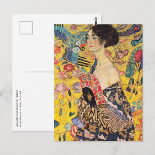 Gustav Klimt - Lady with Fan Postcard