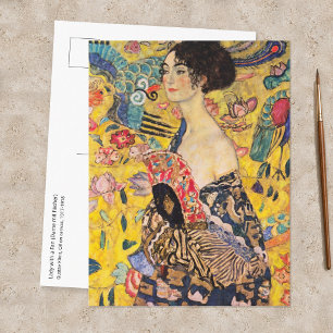 Gustav Klimt - Lady with Fan Postcard
