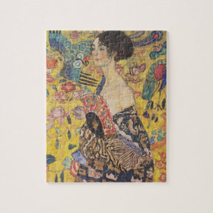 Gustav Klimt Lady With Fan Puzzle