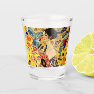 Gustav Klimt Lady with Fan Shot Glass