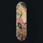 Gustav Klimt - Lady with Fan Skateboard<br><div class="desc">Lady with Fan - Gustav Klimt,  Oil on Canvas,  1917-1918</div>