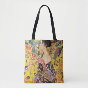 Gustav Klimt - Lady with Fan Tote Bag