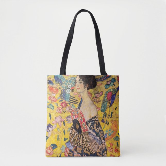 Gustav Klimt - Lady with Fan Tote Bag (Front)