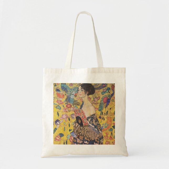 Gustav Klimt Lady With Fan Tote Bag (Front)