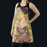Gustav Klimt Lady With Fan vintage art nouveau Apron<br><div class="desc">Gustav Klimt Lady With Fan vintage art nouveau</div>