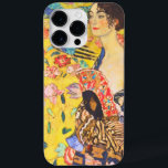 Gustav Klimt Lady With Fan vintage art nouveau Case-Mate iPhone 14 Pro Max Case<br><div class="desc">Gustav Klimt Lady With Fan vintage art nouveau</div>