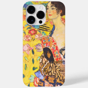 Gustav Klimt Lady With Fan vintage art nouveau Case-Mate iPhone 14 Pro Max Case