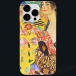 Gustav Klimt Lady With Fan vintage art nouveau Case-Mate iPhone 14 Pro Max Case<br><div class="desc">Gustav Klimt Lady With Fan vintage art nouveau</div>