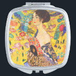 Gustav Klimt Lady With Fan vintage art nouveau Compact Mirror<br><div class="desc">Gustav Klimt Lady With Fan vintage art nouveau</div>