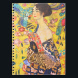 Gustav Klimt Lady With Fan vintage art nouveau Notebook<br><div class="desc">Gustav Klimt Lady With Fan vintage art nouveau</div>