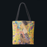 Gustav Klimt Lady With Fan vintage art nouveau Tote Bag<br><div class="desc">Gustav Klimt Lady With Fan vintage art nouveau</div>