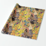 Gustav Klimt Lady With Fan Wrapping Paper<br><div class="desc">Gustav Klimt Lady With Fan Wrapping Paper</div>