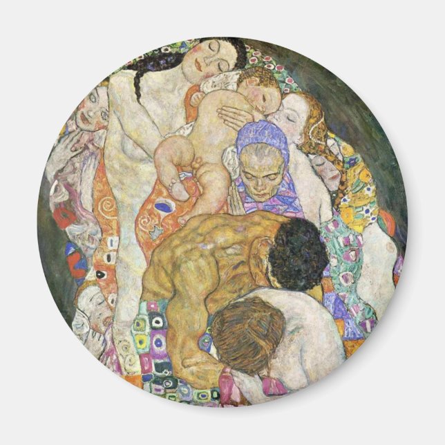 Gustav Klimt Life and Death Magnet (Front)