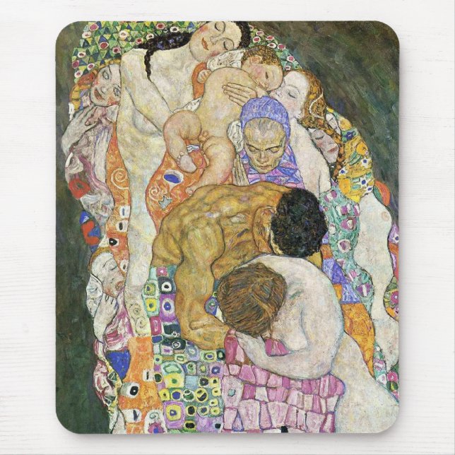 Gustav Klimt Life and Death Mouse Pad (Front)