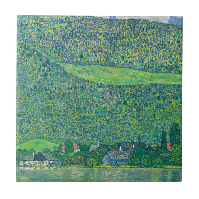 Gustav Klimt - Litzlberg am Attersee Ceramic Tile (Front)