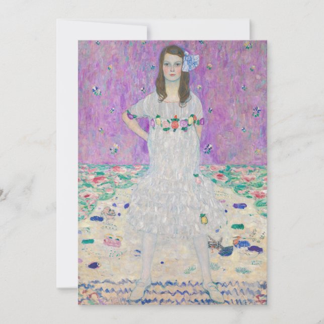 Gustav Klimt - Mada Primavesi Invitation (Front)