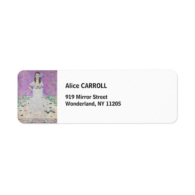 Gustav Klimt - Mada Primavesi Return Address Label (Front)