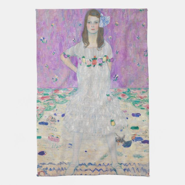 Gustav Klimt - Mada Primavesi Tea Towel (Vertical)