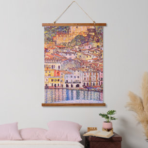 Gustav Klimt . Malcesine am Gardasee painting  Hanging Tapestry