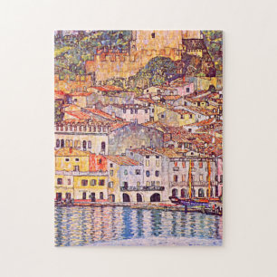 Gustav Klimt . Malcesine am Gardasee painting Jigsaw Puzzle
