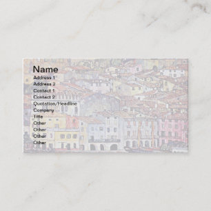 Gustav Klimt - Malcesine at Lake Garda Italy Business Card