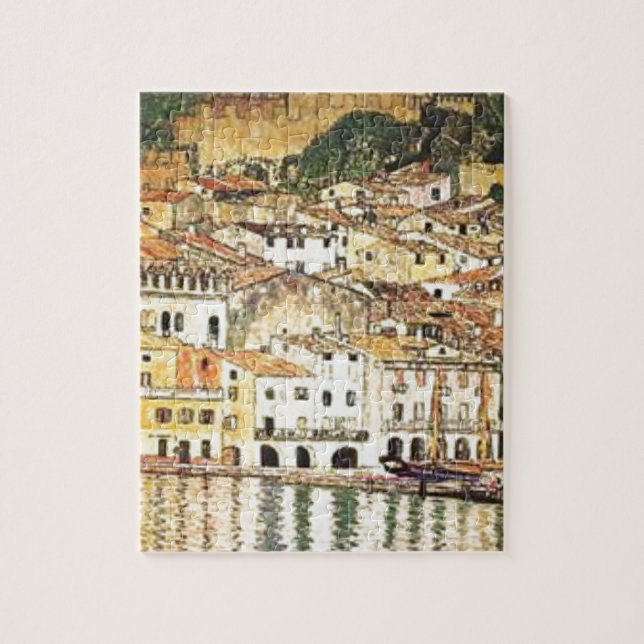 Gustav Klimt - Malcesine on Lake Garda Jigsaw Puzzle (Vertical)
