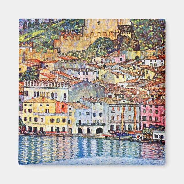 Gustav Klimt Malcesine on Lake Garda Magnet (Front)