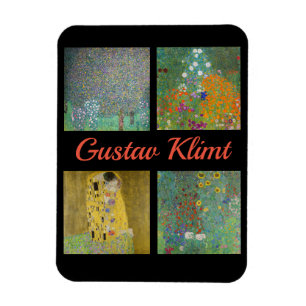 Gustav Klimt Masterpieces Patchwork Magnet