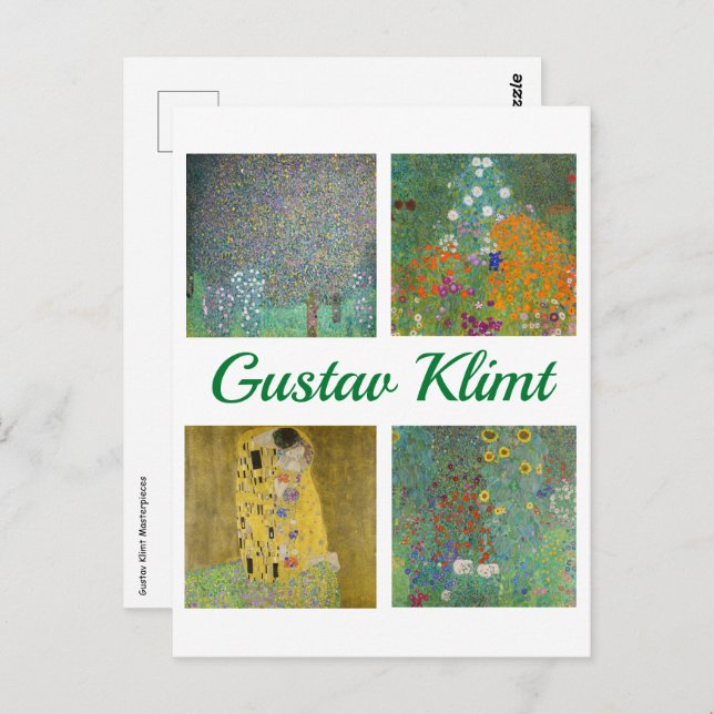 Gustav Klimt Masterpieces Postcard (Front/Back)