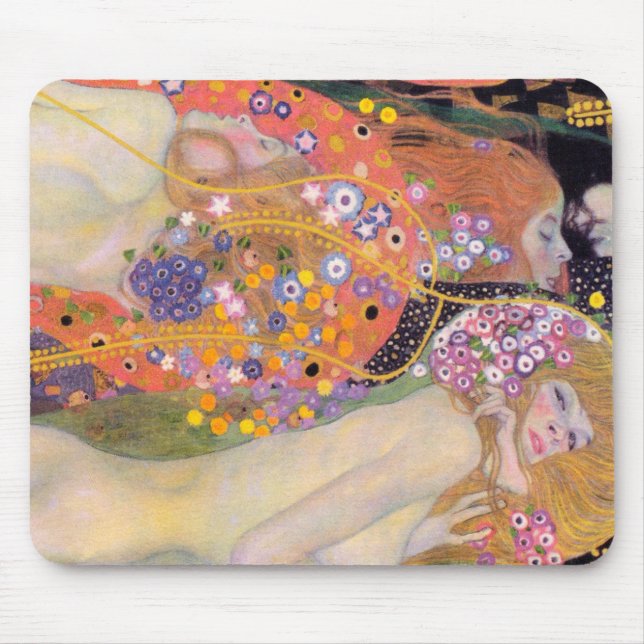 Gustav Klimt Mermaids Mouse Pad (Front)