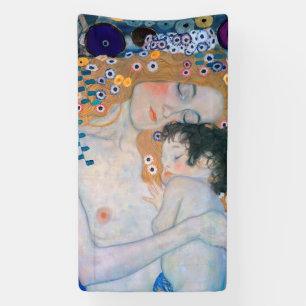 Gustav Klimt - Mother and Child Banner