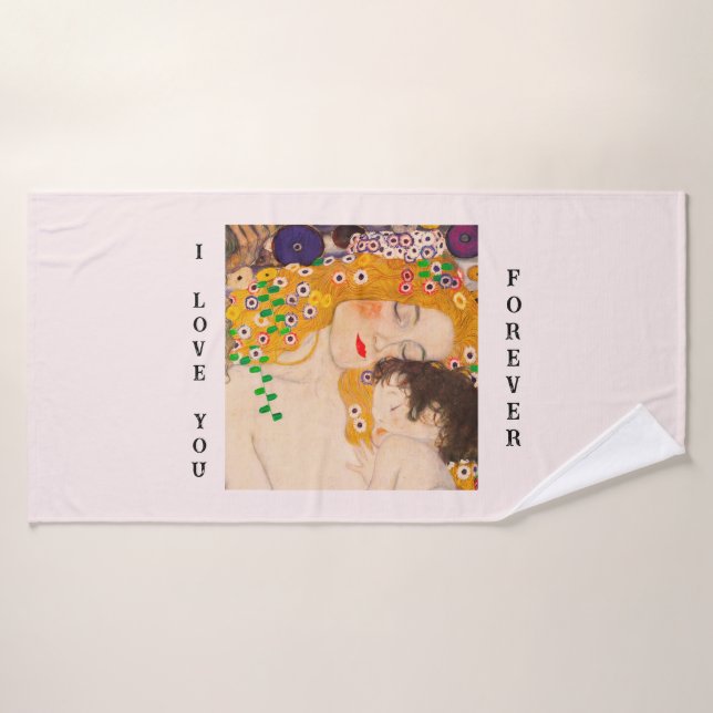 Gustav Klimt - Mother and Child  Bath Towel Set (Bath Towel)