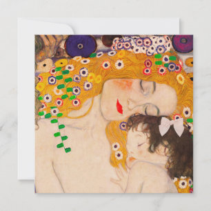 Gustav Klimt - Mother and Child Invitation